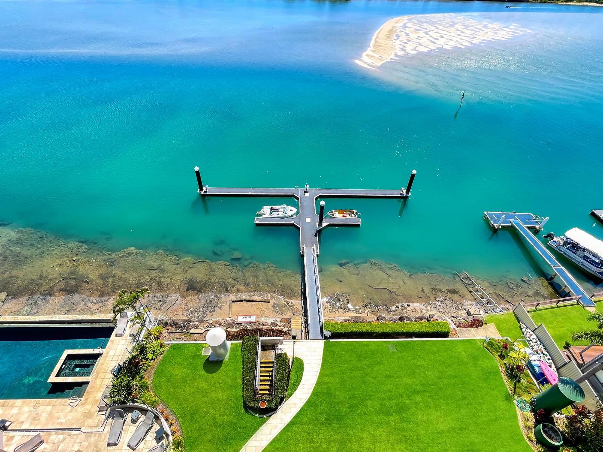 Relaxing Escape: Pool, Tennis Court, Garden Terrace & Water Views Apartment Maroochydore Exterior foto